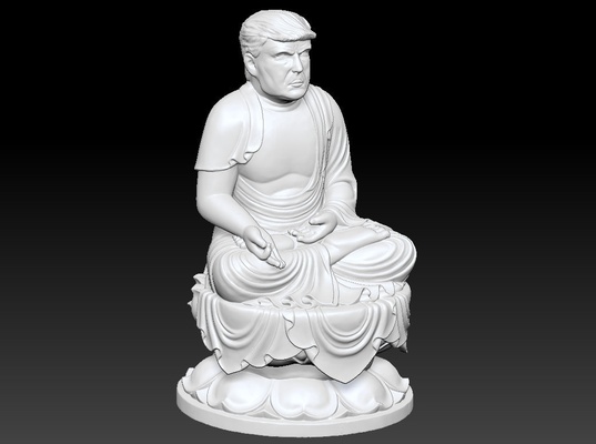 trump buddha b pinshape 3d print model - Mito3D