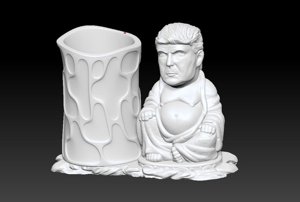trumpf buddha stift halter unterstützung 1 pinshape 3d print model - Mito3D