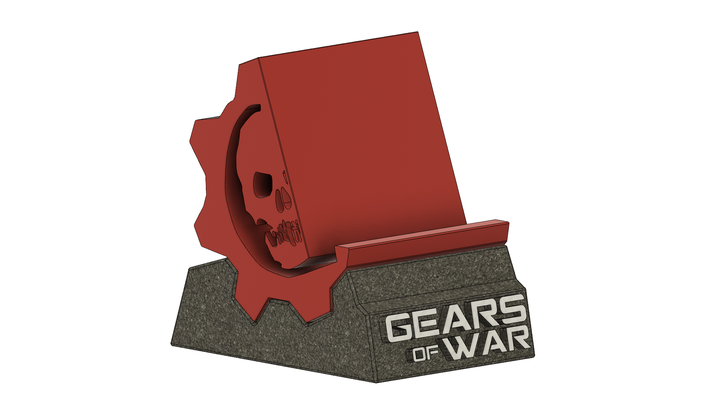 gears of war standphone pinshape 3d print model - Mito3D