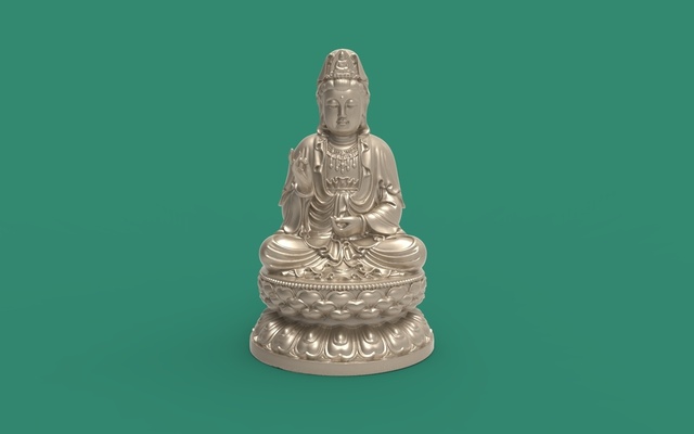 guanyin forma spillo salute 3d print model - Mito3D