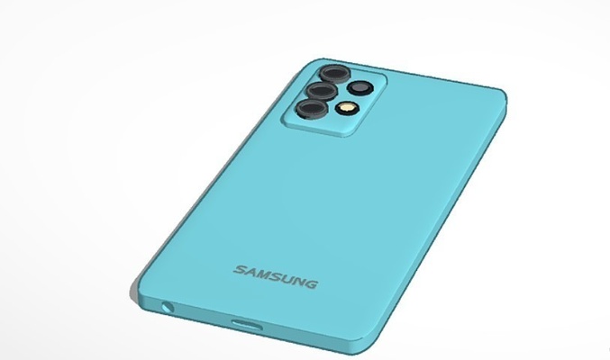 samsung a 52 pinshape phone 3d print model - Mito3D