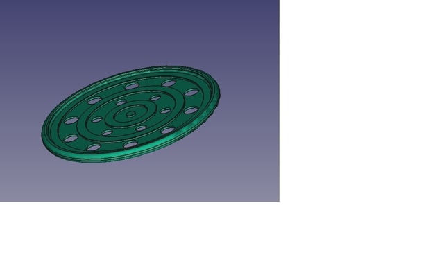 coaster forme d'épingle verre 3d print model - Mito3D