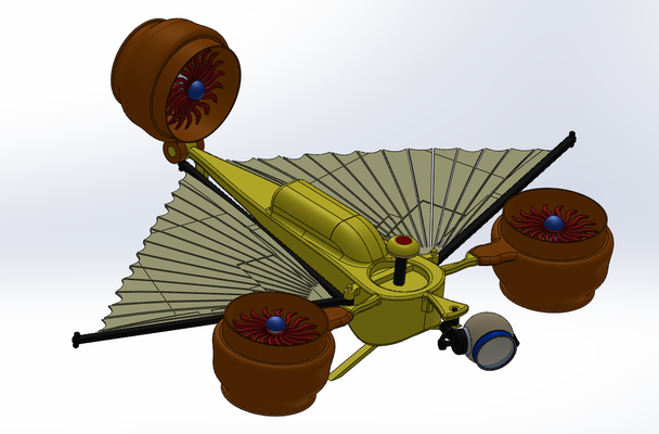 drone forme d'épingle droneage 3d print model - Mito3D