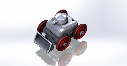 motorized tank & robot chassis toy pinshape tracks robotics 3d print model - Mito3D