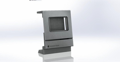 macintosh classic telefone celular stand pinshape galaxy gio célula suporte 3d print model - Mito3D