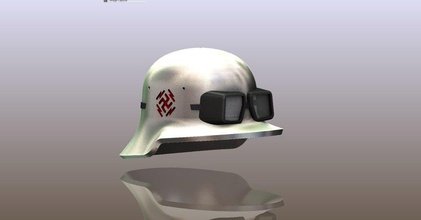 ww2 helmet pinshape motorbike 3d print model - Mito3D