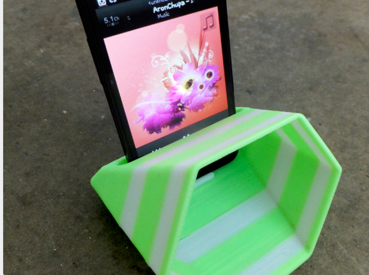 klang verstärker telefon pinshape 3d print model - Mito3D