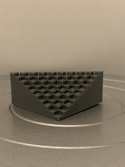 descendente quadrados alfinete arte 3d print model - Mito3D