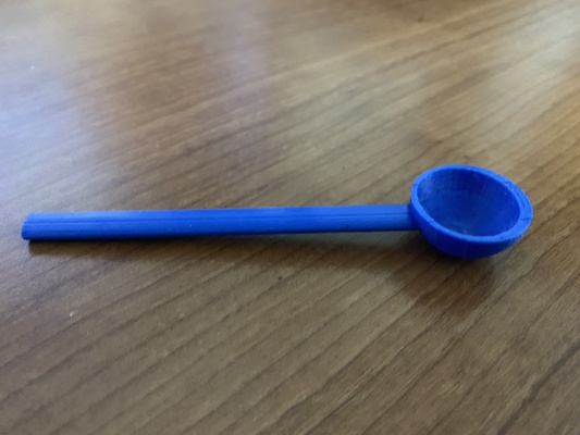 cucchiaio forma spillo 3d print model - Mito3D