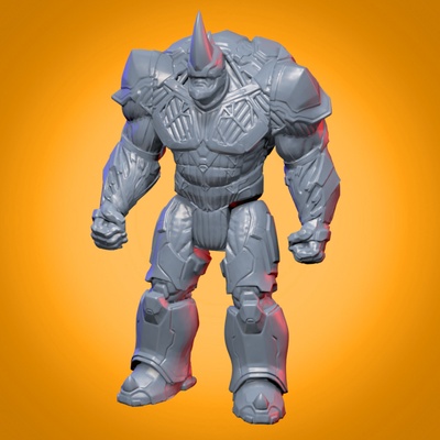 rhino articulated print-in-place pinshape spiderman 3d print model - Mito3D