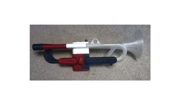 taille travail trompette pinshape valve l'embout buccal l'instrument laiton 3d print model - Mito3D