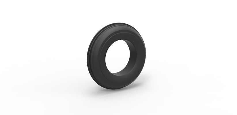 moulé pression dune petit chariot pneu échelle 1 to 10 forme d'épingle 3d print model - Mito3D