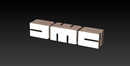 dmc logo 3d pinshape sign 3d print model - Mito3D