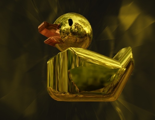 rubber ducky resize created in blender pinshape toys 3d print model - Mito3D
