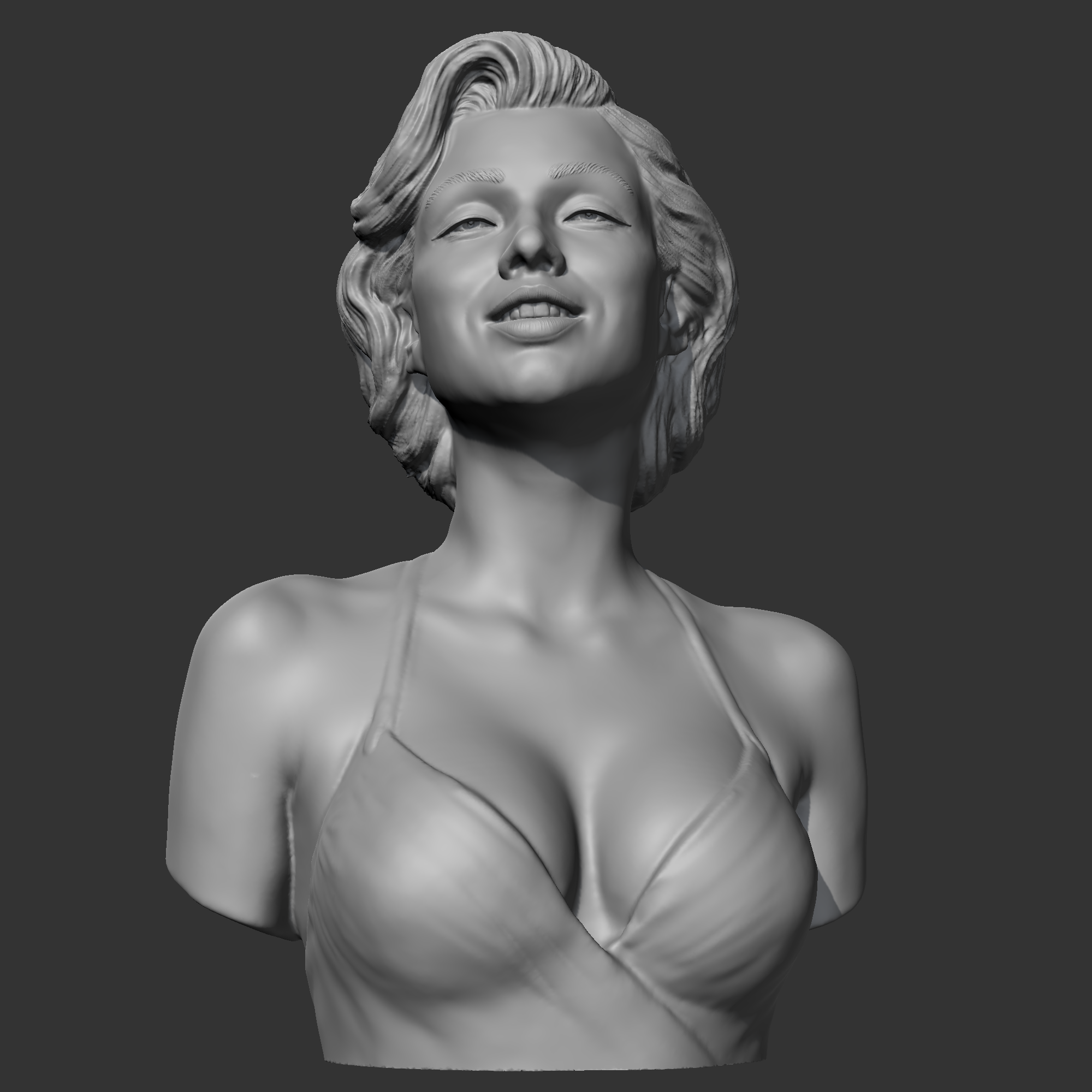 marilyn monroe 3d drucken modell pinshape charakter 3D print model - Mito3D