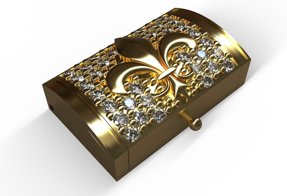 braccialetto serratura 16 10 mm forma spillo gioielleria 3d print model - Mito3D