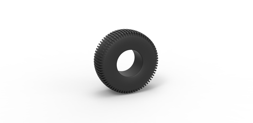 diecast trom pneu 4 escala 1 to 25 alfinete 3d print model - Mito3D