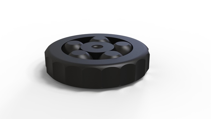 inquietação spinner alfinete fidget 3d print model - Mito3D