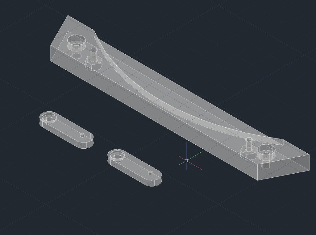 kossel Glas Bett Halter r205mm t30mm pinshape mini fsr k800 glassbed 3D print model - Mito3D