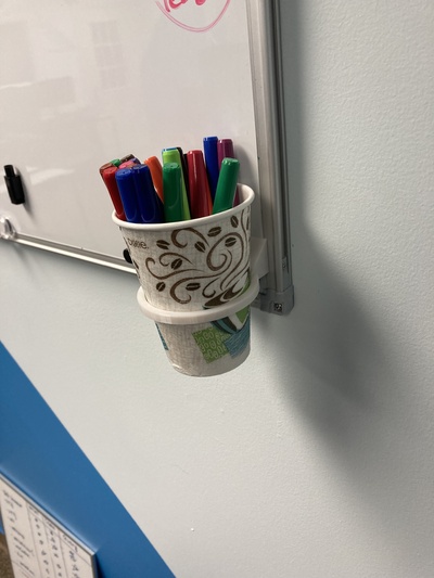 magnetic cup holder pinshape magnetic-holder 3d print model - Mito3D