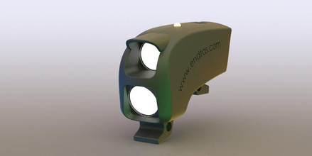 solar aufgeladen intelligente led Fahrrad Licht pinshape Fackel intelligent 3d print model - Mito3D