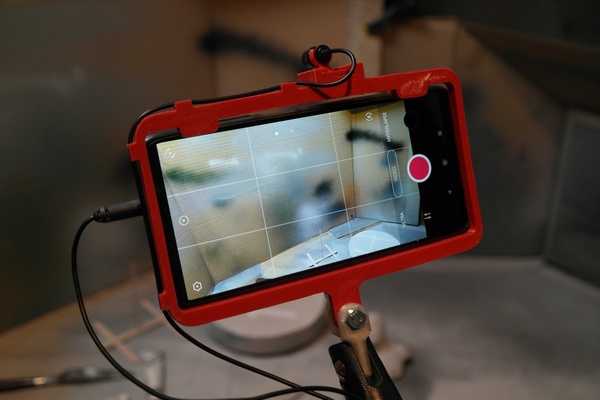 telefon montieren mikrofon stand pinshape halter unterstützung 3d print model - Mito3D