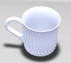 stilistische cup pinshape 3d design 3d print model - Mito3D