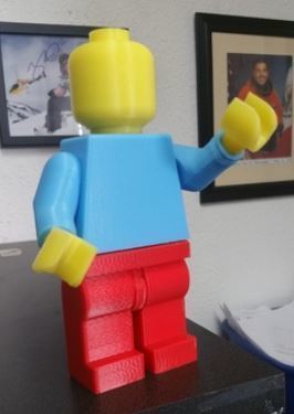 lego uomo 5x forma spillo 3D print model - Mito3D