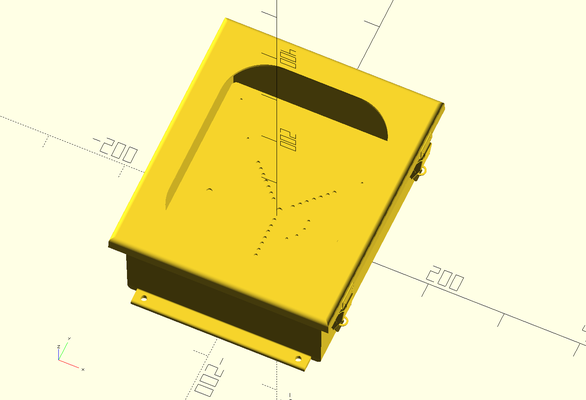 bttf flux condensateur achevée cas gaine pièces planche forme d'épingle capacitor case 3d print model - Mito3D
