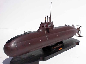 type 212 submarine pinshape sea sail 3d print model - Mito3D