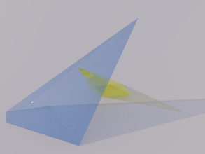 intersection 2 pyramides pinshape 3d print model - Mito3D