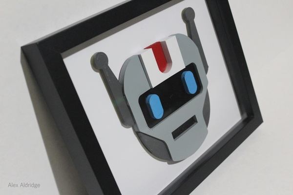 3d microsoft robot emoji forma spillo 3d print model - Mito3D