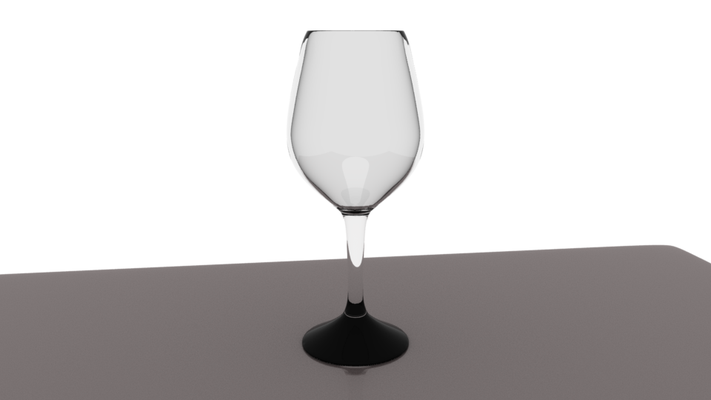 copa vino alfinete cristal 3d print model - Mito3D