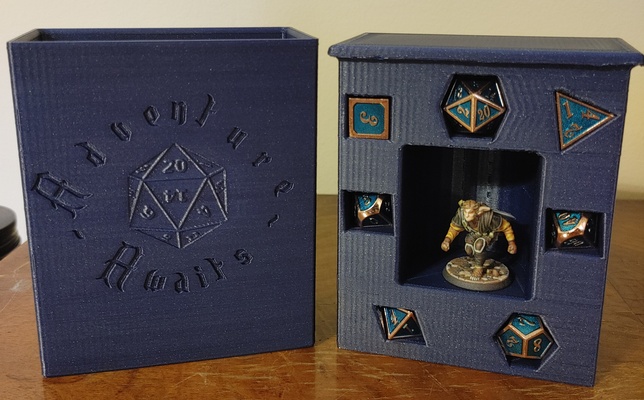 d&d mini dice box pinshape 3d print model - Mito3D