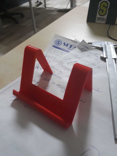 téléphone supporter forme d'épingle 1 piece 3d print model - Mito3D