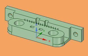 y-axis drive belt keeper pinshape 3d-design 3d print model - Mito3D