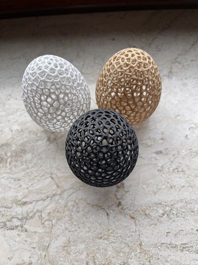 pasqua uovo cavo veroni forma spillo 3d print model - Mito3D