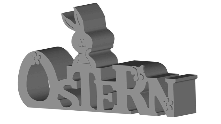 display easter bunny + voroni pinshape 3d print model - Mito3D