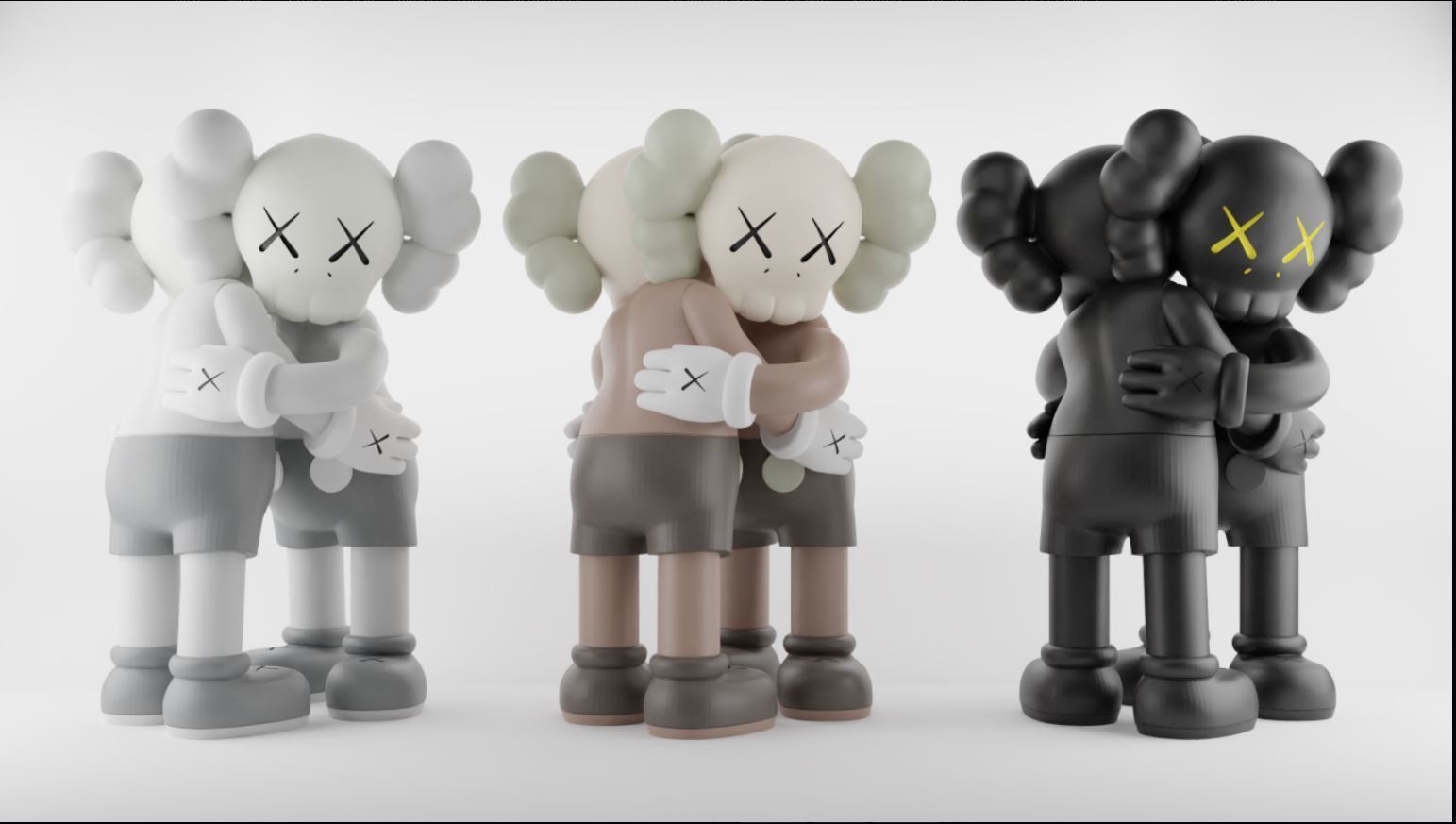 kaws alfinete 3D print model - Mito3D