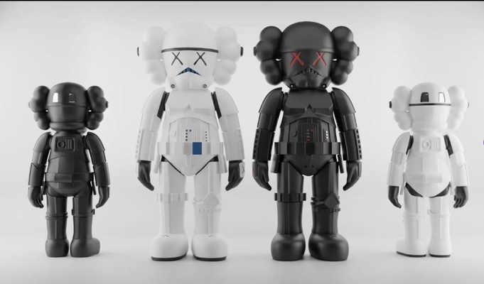 kaws stormtrooper guerra estrelas alfinete 3d print model - Mito3D