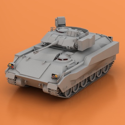 tanque forma alfiler militar 3d print model - Mito3D