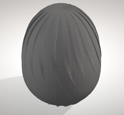 easter egg pinshape 3d print model - Mito3D