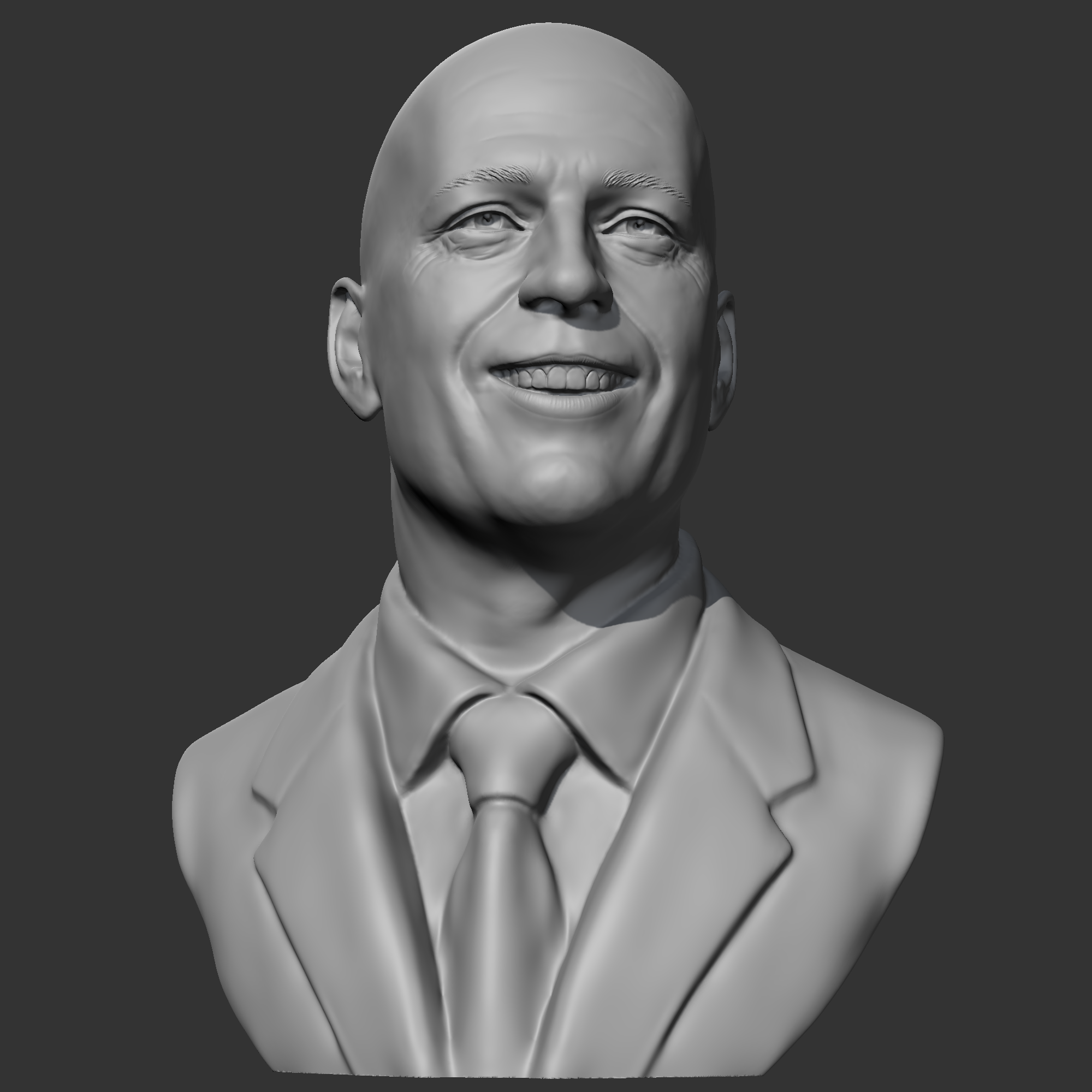 bruce willis 3d yazdır model iğne şekli insanlar 3D print model - Mito3D