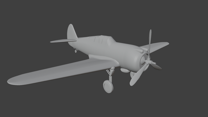 36 falke ww2 flugzeug pinshape 3d print model - Mito3D