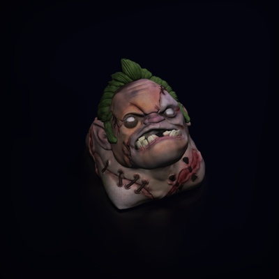 tecla dota 2 pessoa atarracada alfinete 3d print model - Mito3D