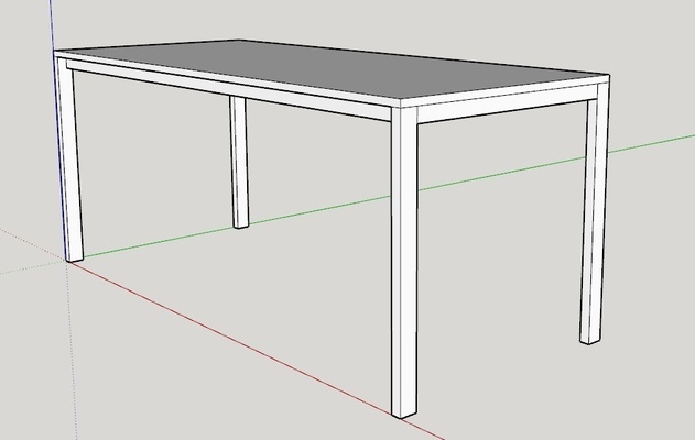 ikea mesa forma alfiler 3d print model - Mito3D