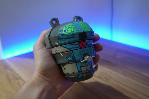 mouser jinx grenade ésotérique forme d'épingle 3d print model - Mito3D