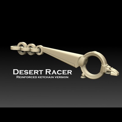 desierto corredor llavero forma alfiler martillo guerra 3d print model - Mito3D