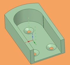 3 4 rod hanger tapered screw holes pinshape 3d-design 3d print model - Mito3D