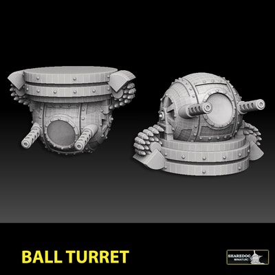 palla torretta forma spillo warhammer 3d print model - Mito3D